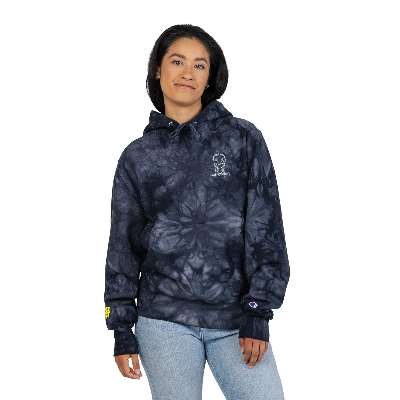 Copy of Unisex Tie-Dye Champion Hoodie with Embroidery