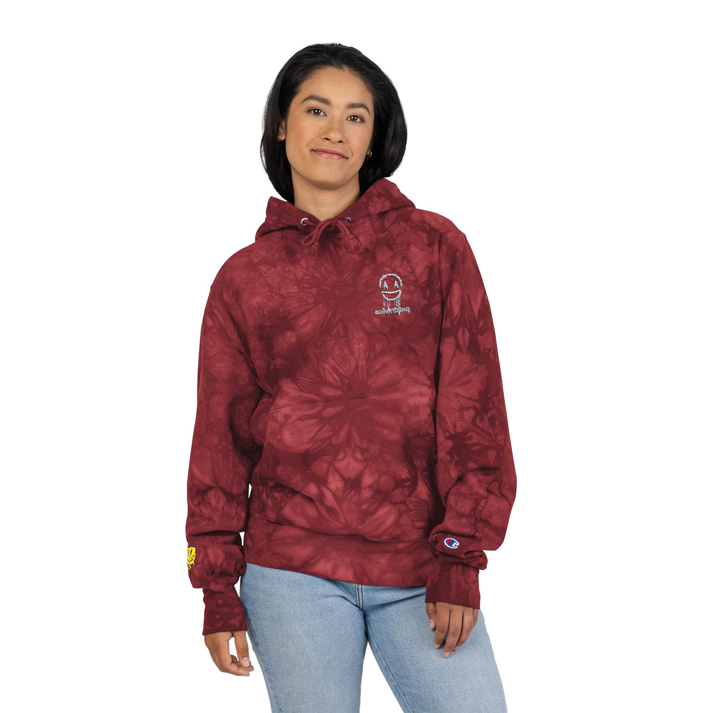 Copy of Unisex Tie-Dye Champion Hoodie with Embroidery