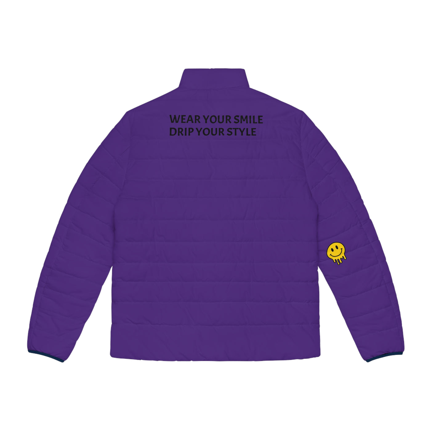 Copy of Copy of Stylish Men's Puffer Jacket with Motivational Quotes