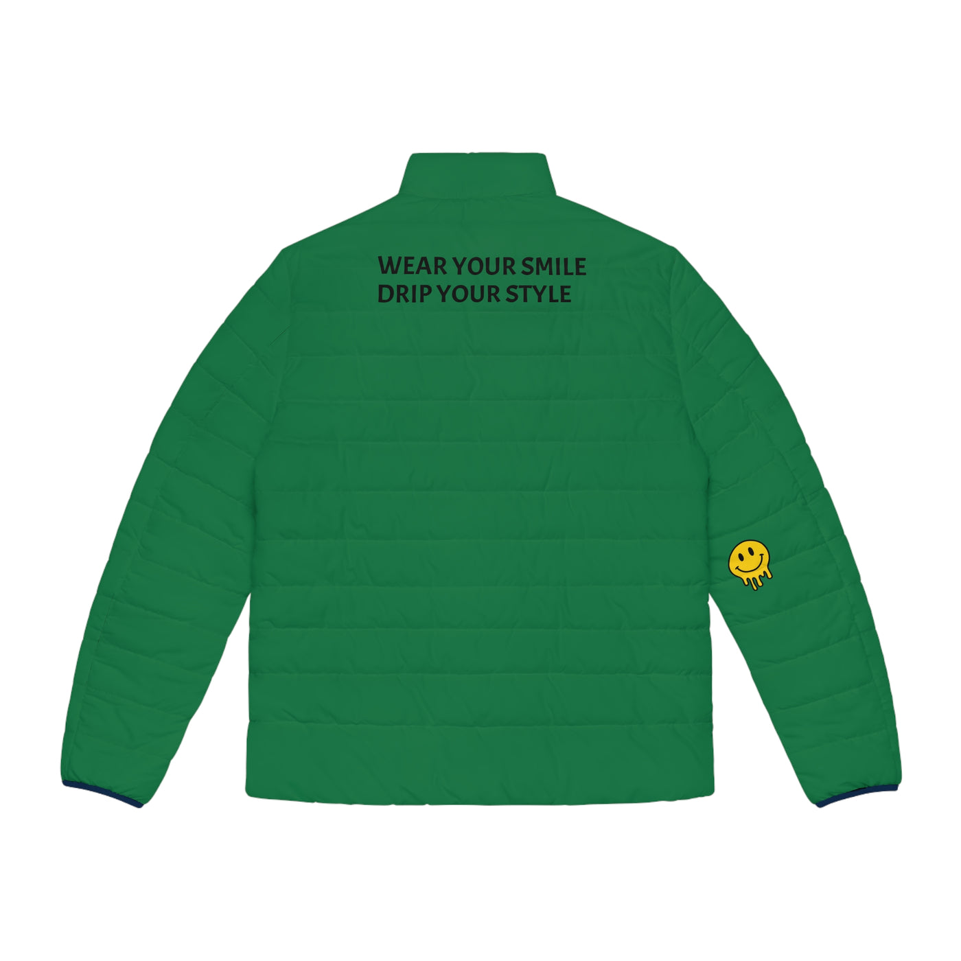 Copy of Copy of Stylish Men's Puffer Jacket with Motivational Quotes