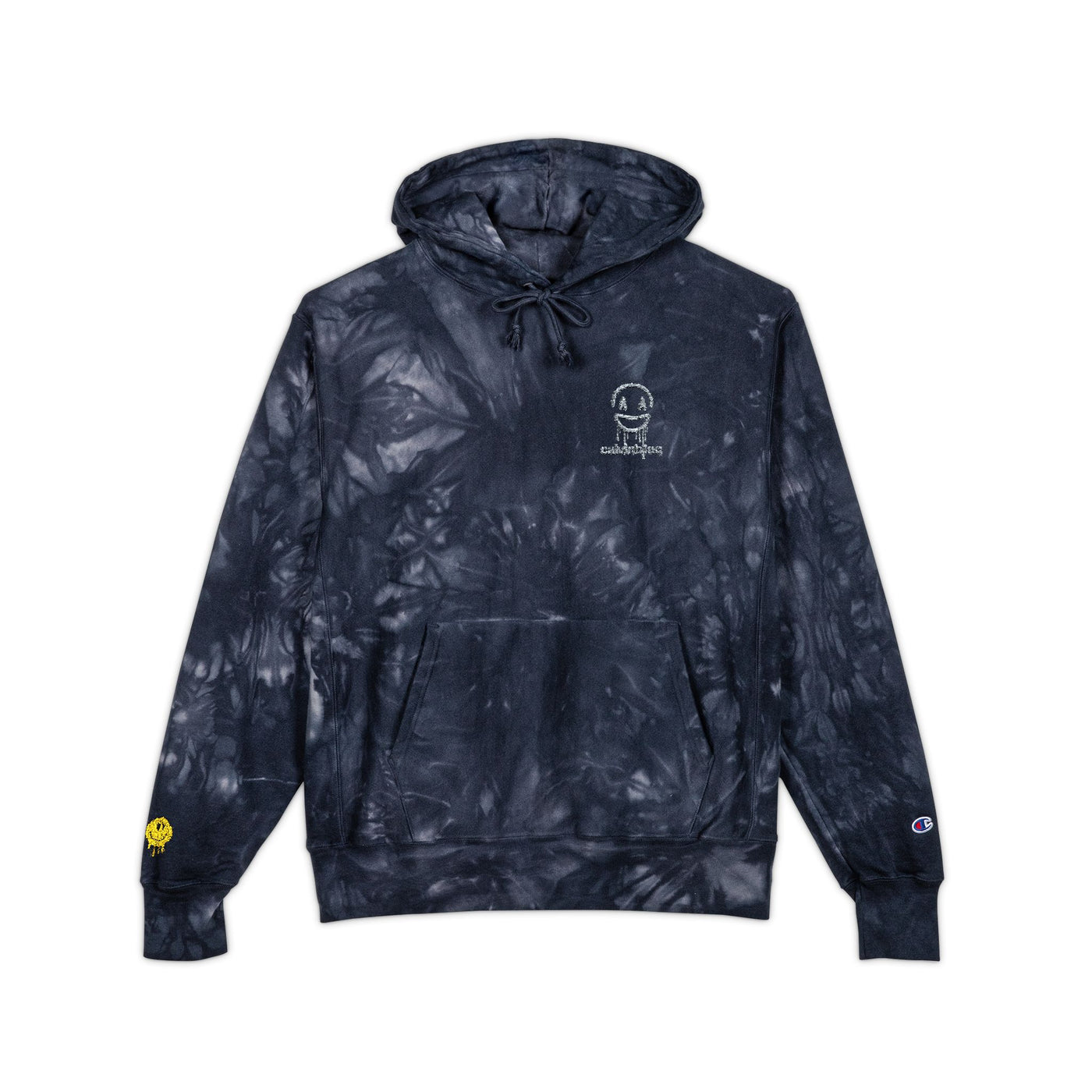 Unisex Tie-Dye Champion Hoodie with Embroidery