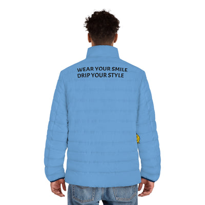 Stylish Men's Puffer Jacket with Motivational Quotes