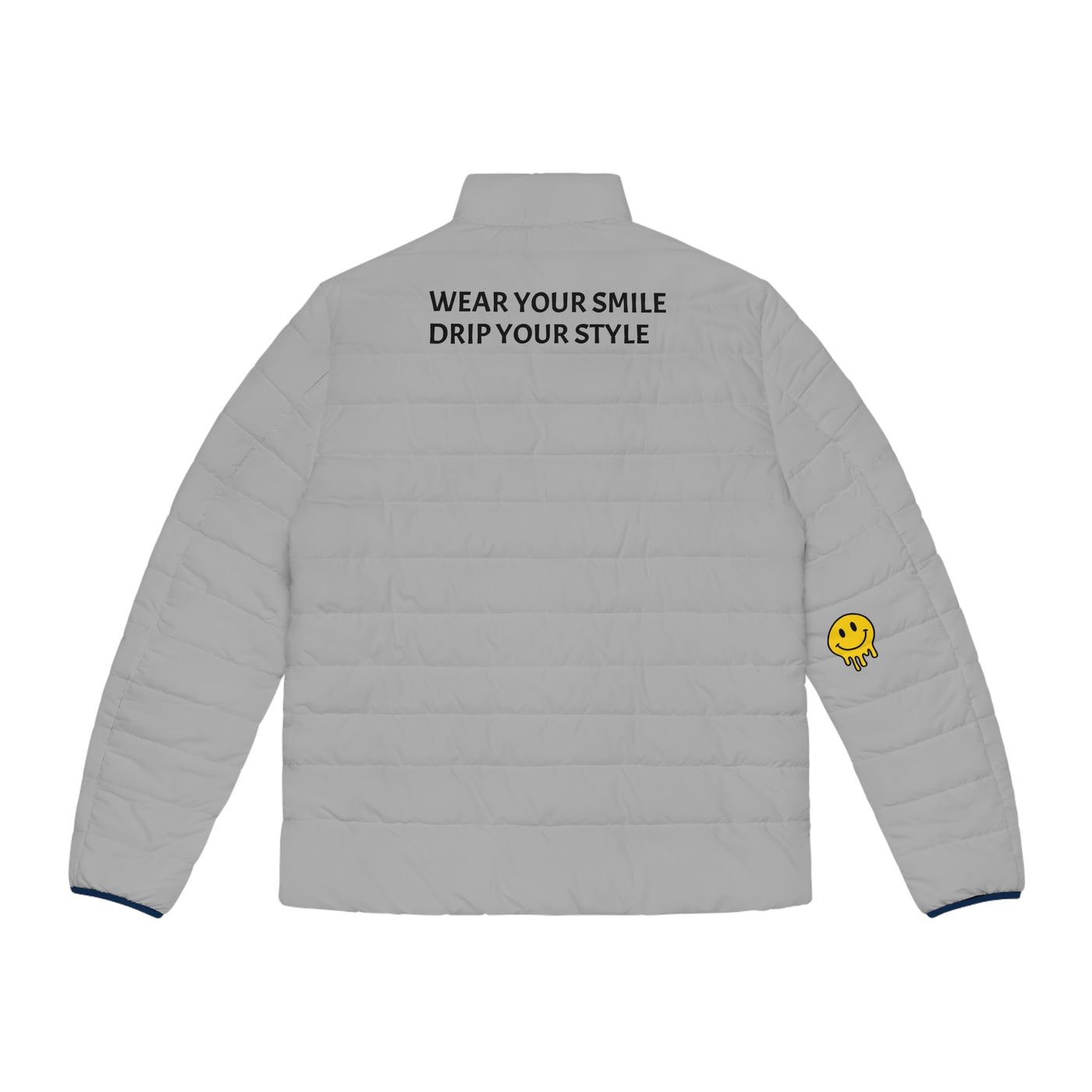 Copy of Stylish Men's Puffer Jacket with Motivational Quotes