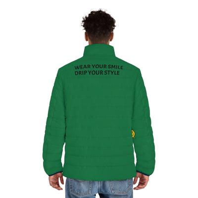 Copy of Copy of Stylish Men's Puffer Jacket with Motivational Quotes