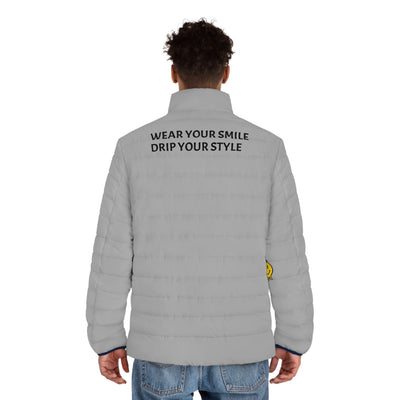 Copy of Stylish Men's Puffer Jacket with Motivational Quotes